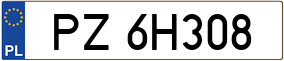 Truck License Plate
